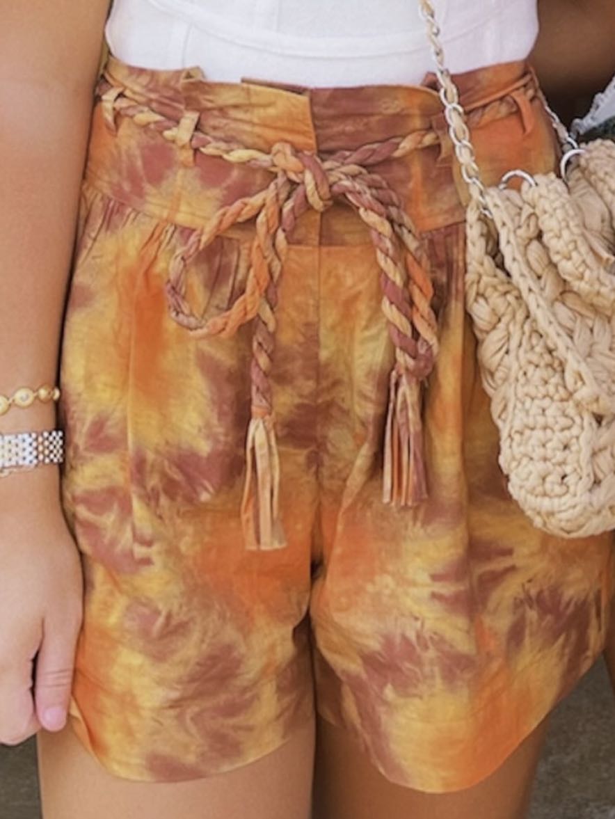 Tie dye shorts