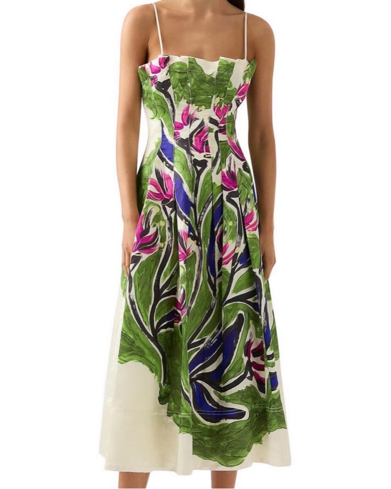 Paradiso Clinched Midi Dress