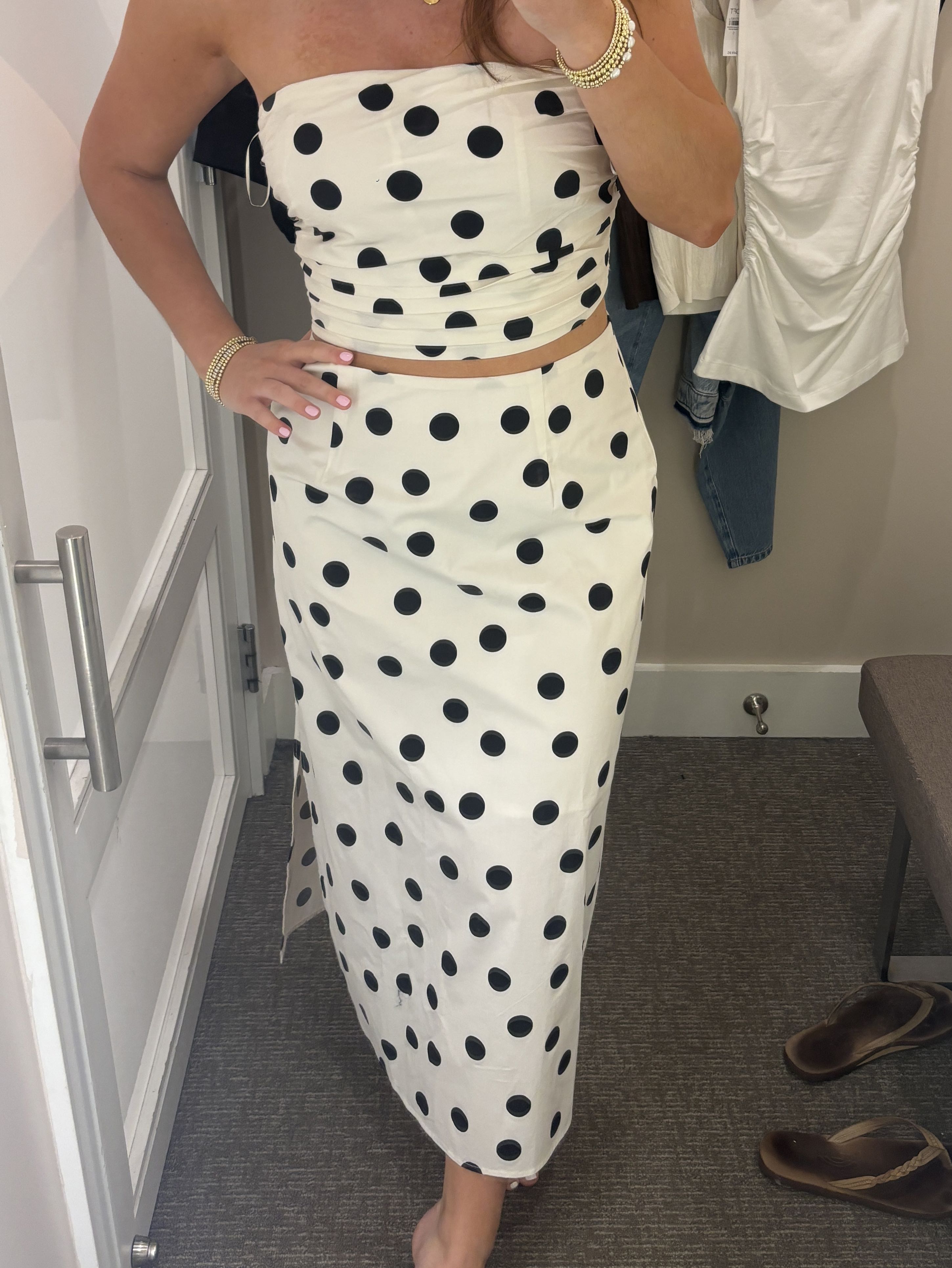 polka dot matching set