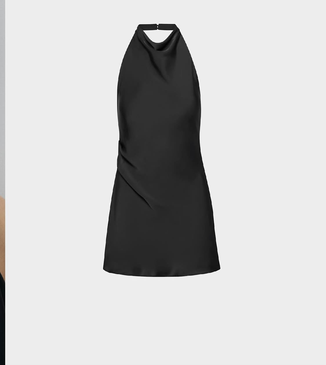 Black Halter Mini Dress