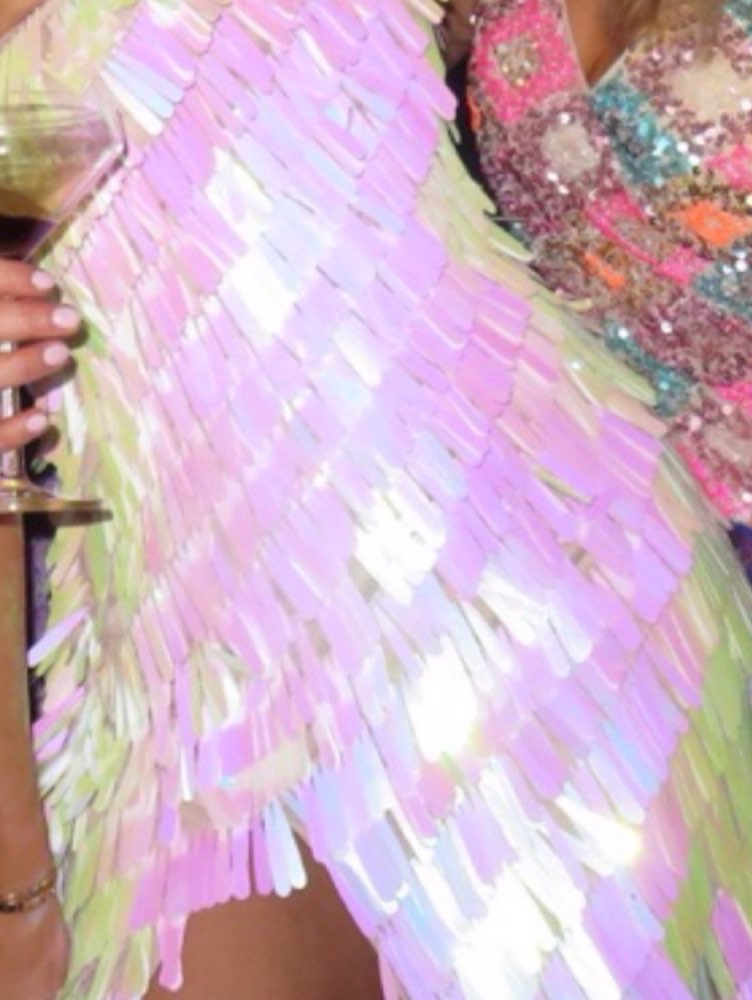 Iridescent Sequin Mini Dress