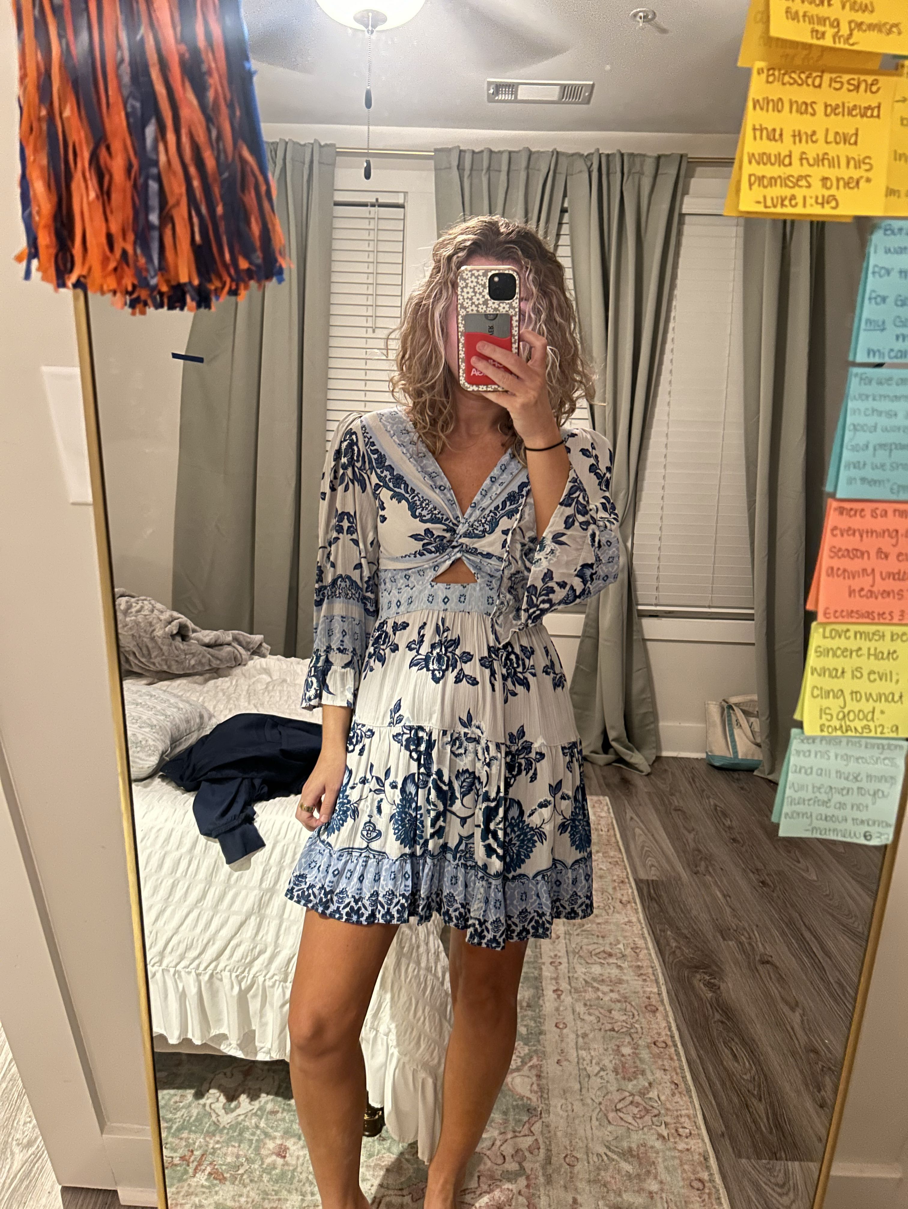 Floral Blue Gameday