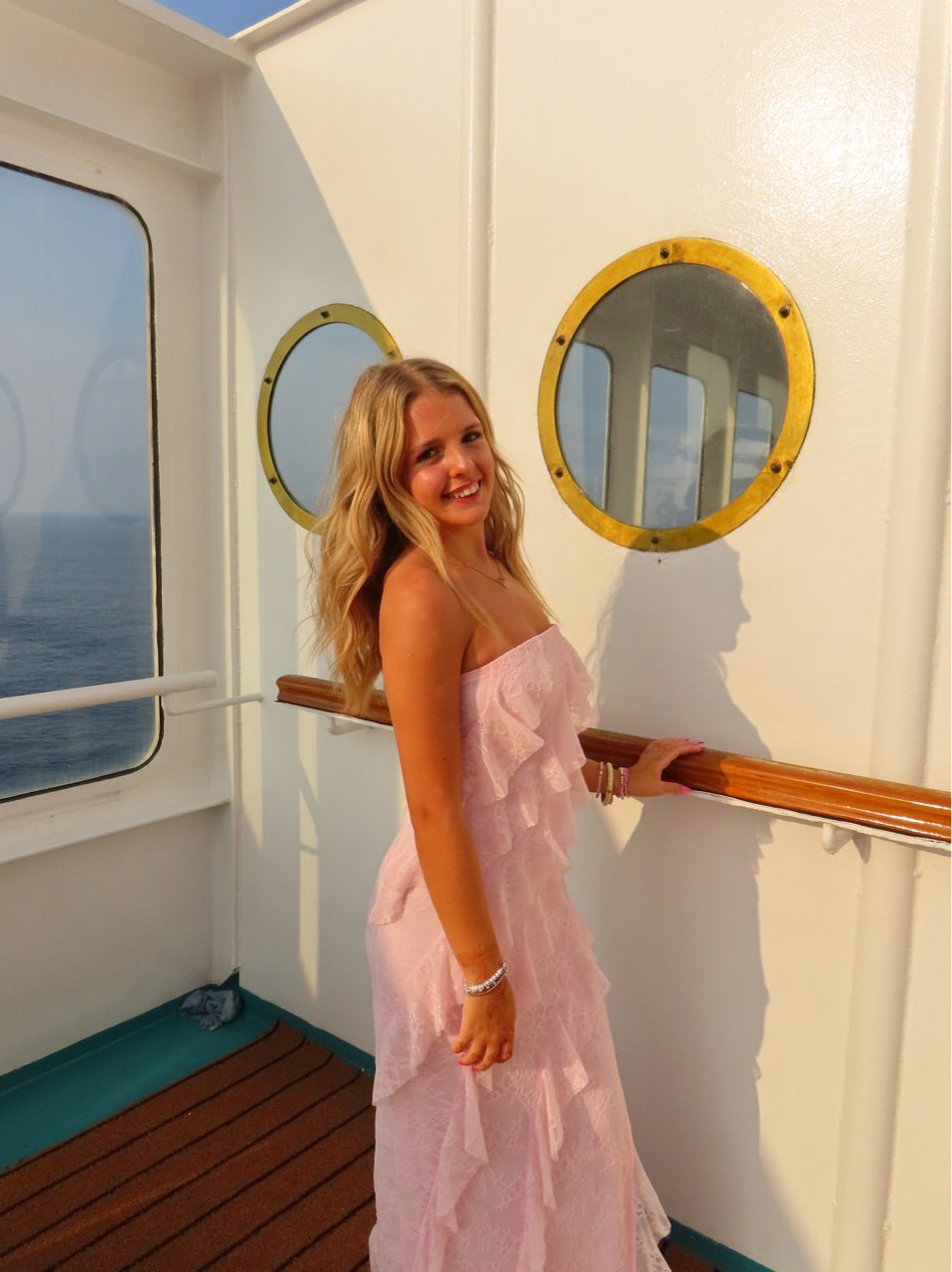 Pink Ruffled Tiered Maxi Dress