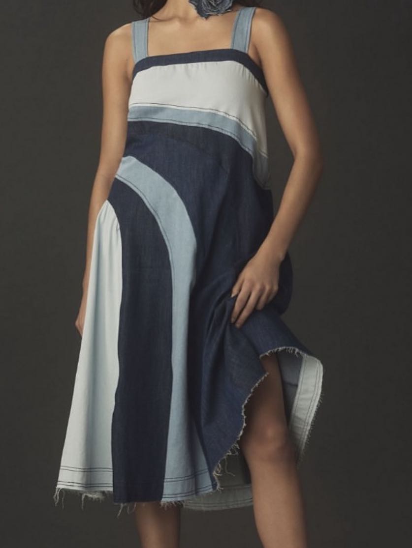 Denim midi