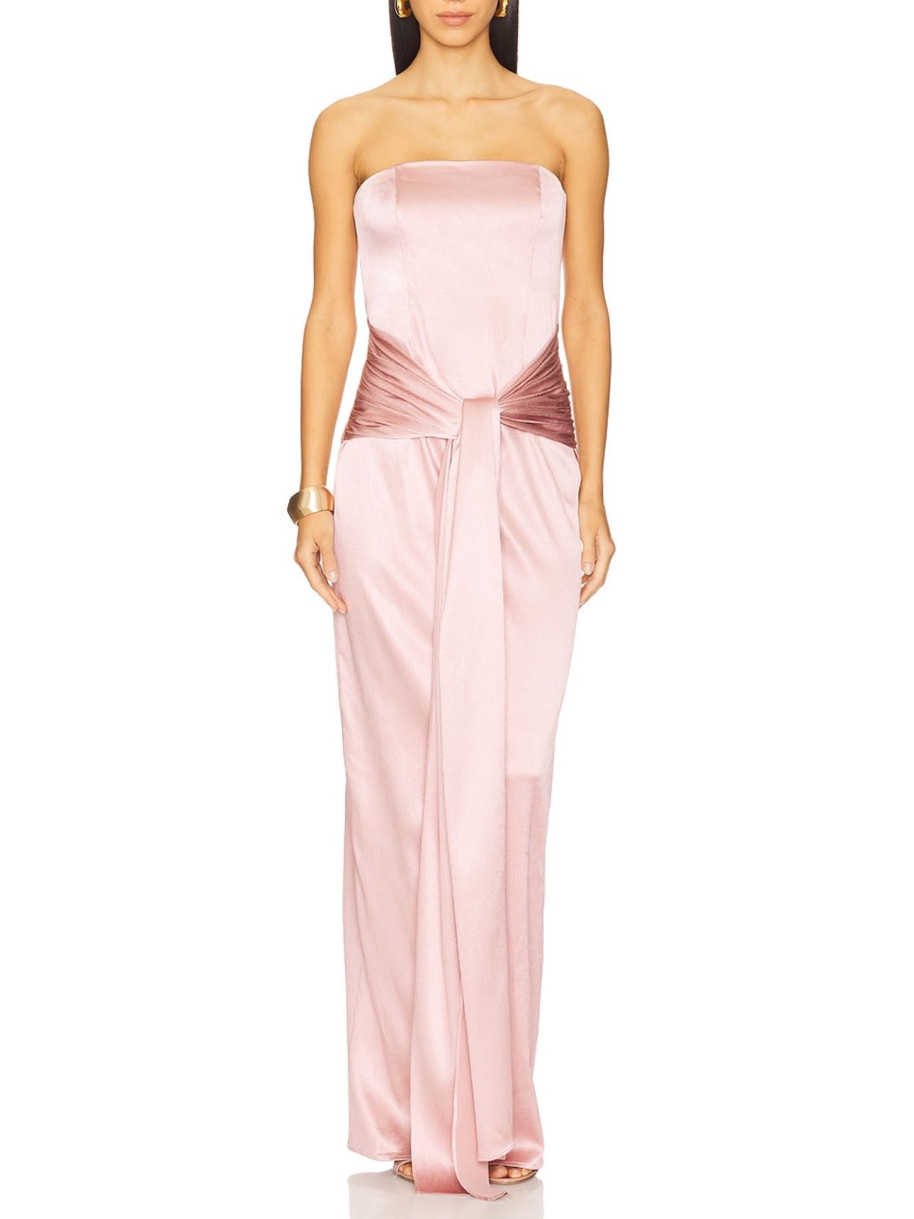 Pink maxi dress