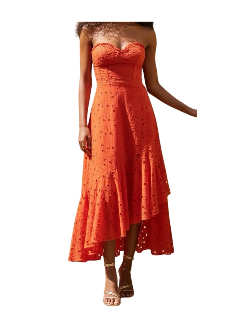 Suvi Eyelet Midi Dress