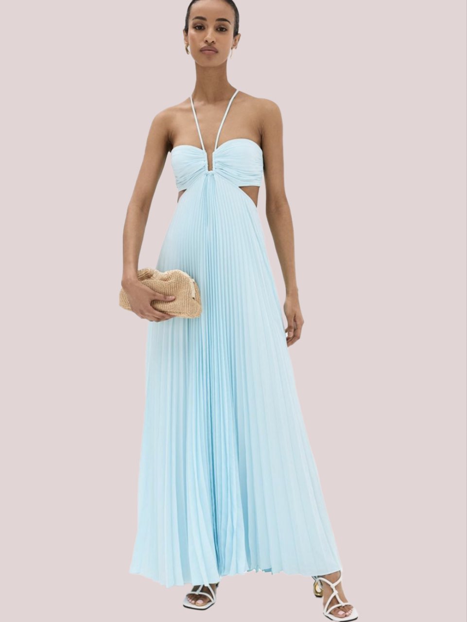 Moira Dress in Light Blue