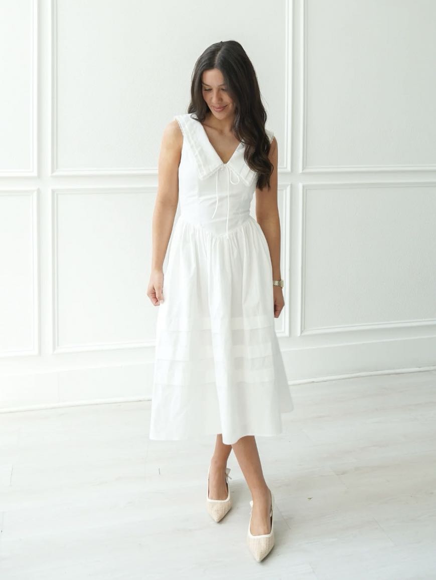 White Midi Dress
