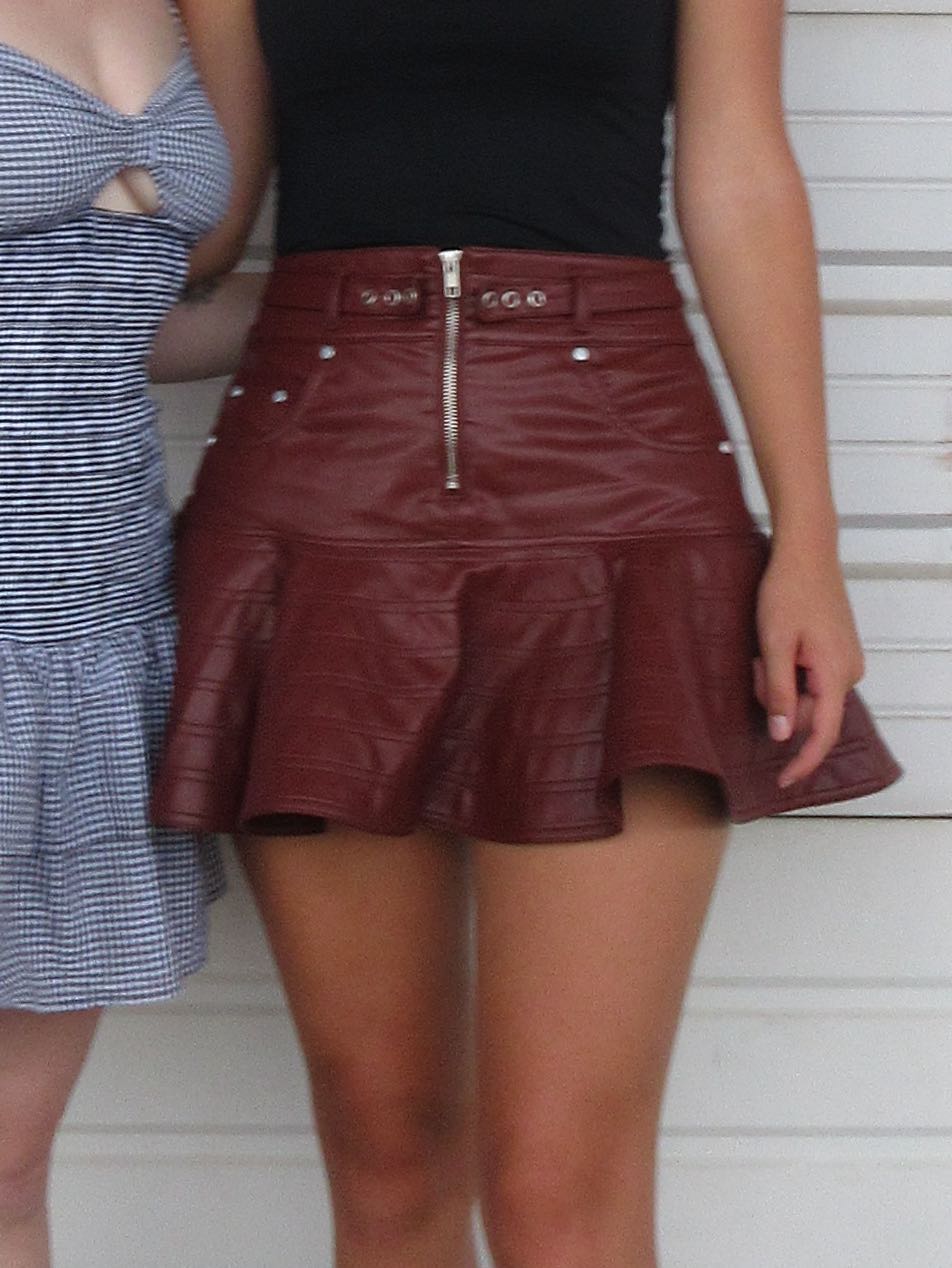 Leather skirt
