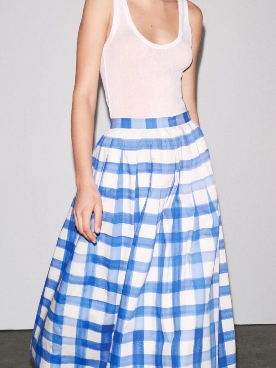Zara Blue Maxi Skirt