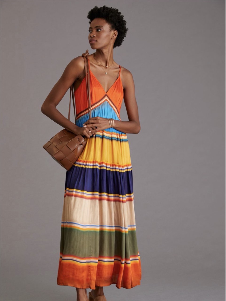 Summer silk maxi