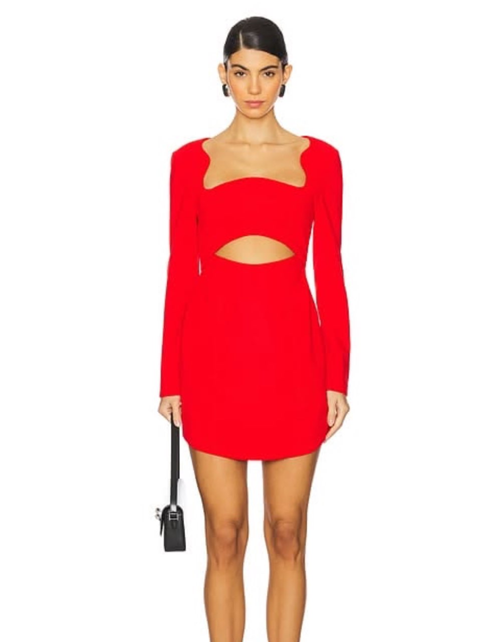 Asymmetrical mini cocktail dress