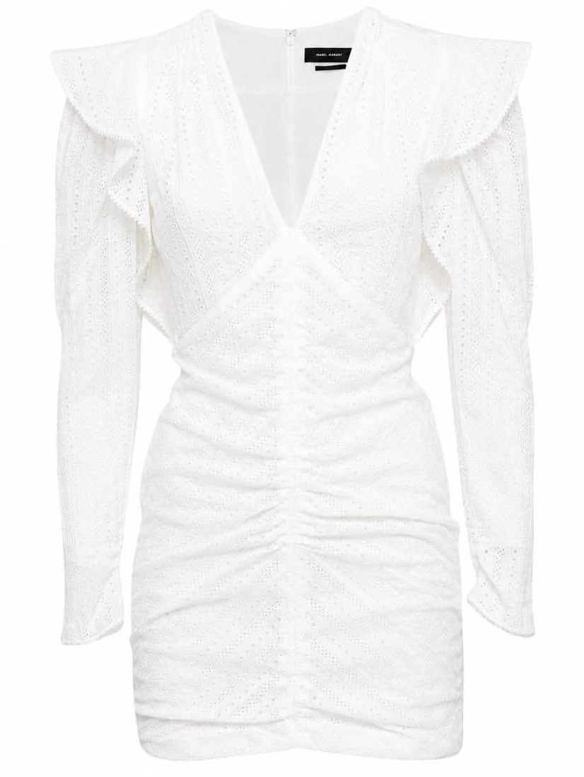 White Eyelet Mini Dress