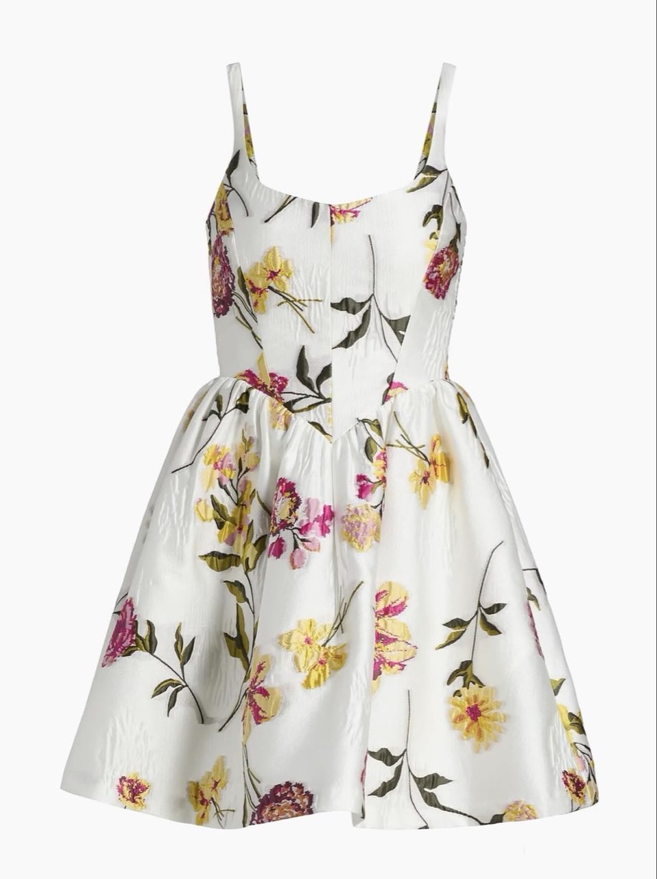 Floral Fit-and-Flare Mini Dress