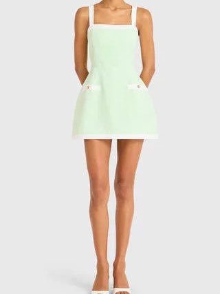 Martini romper green romper dress