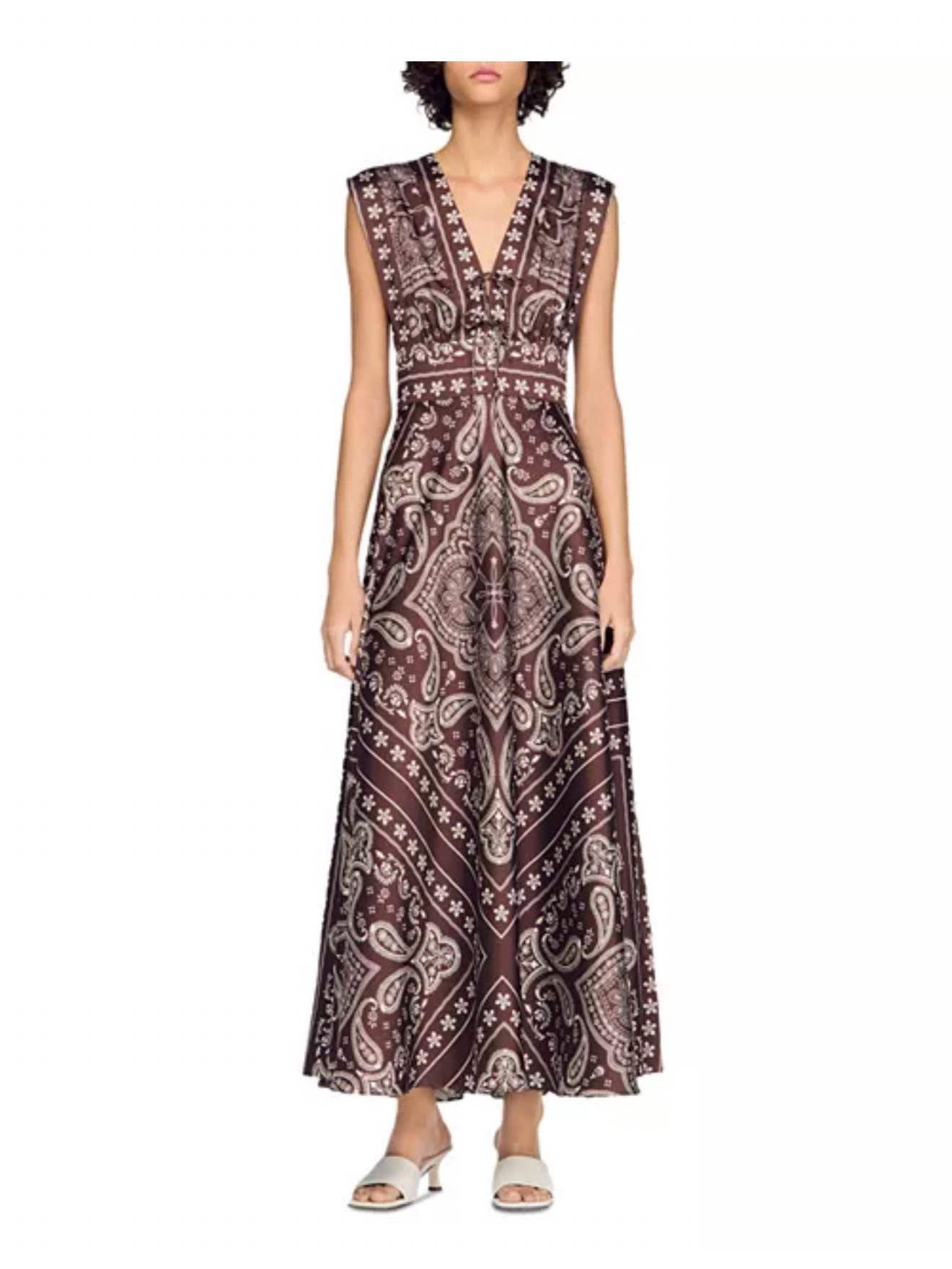 Bandana print maxi dress
