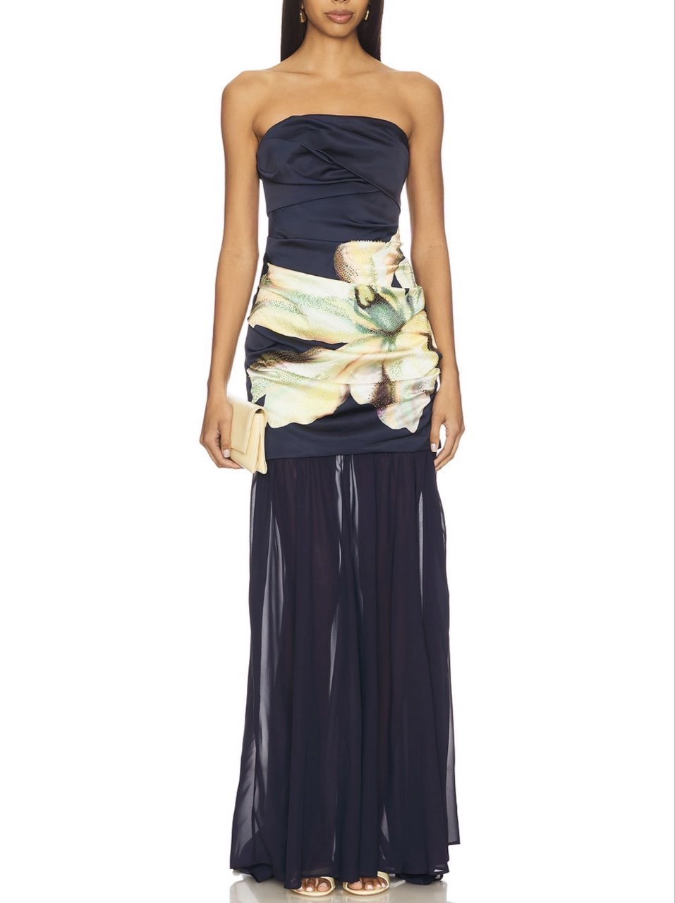 Floral Strapless Maxi & Mini Dress