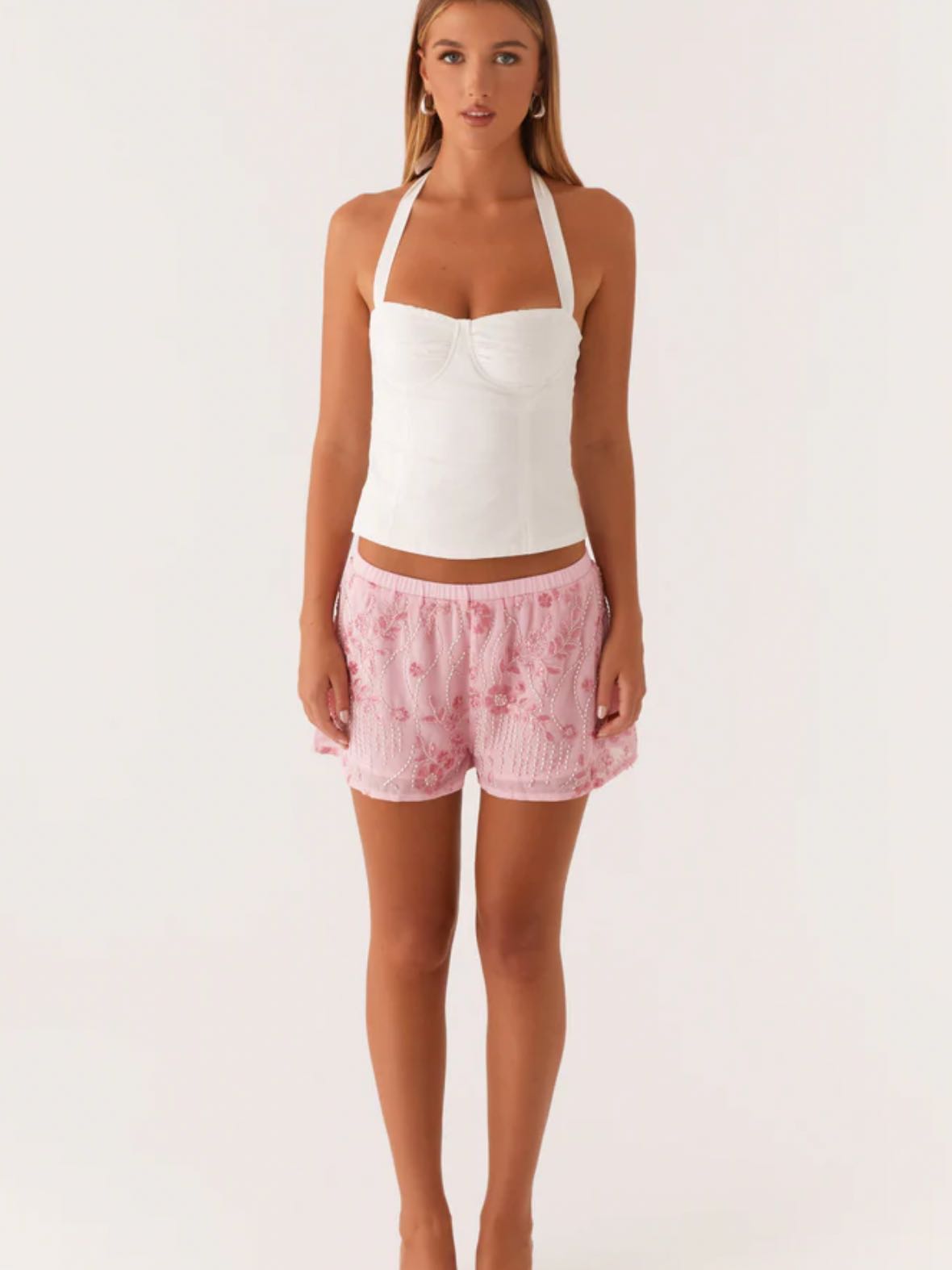 Mercer Sequin Mini Shorts