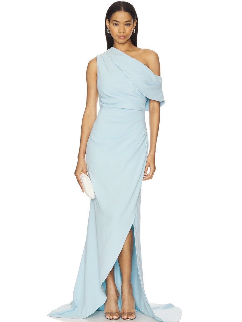 One-Shoulder Evening Gown
