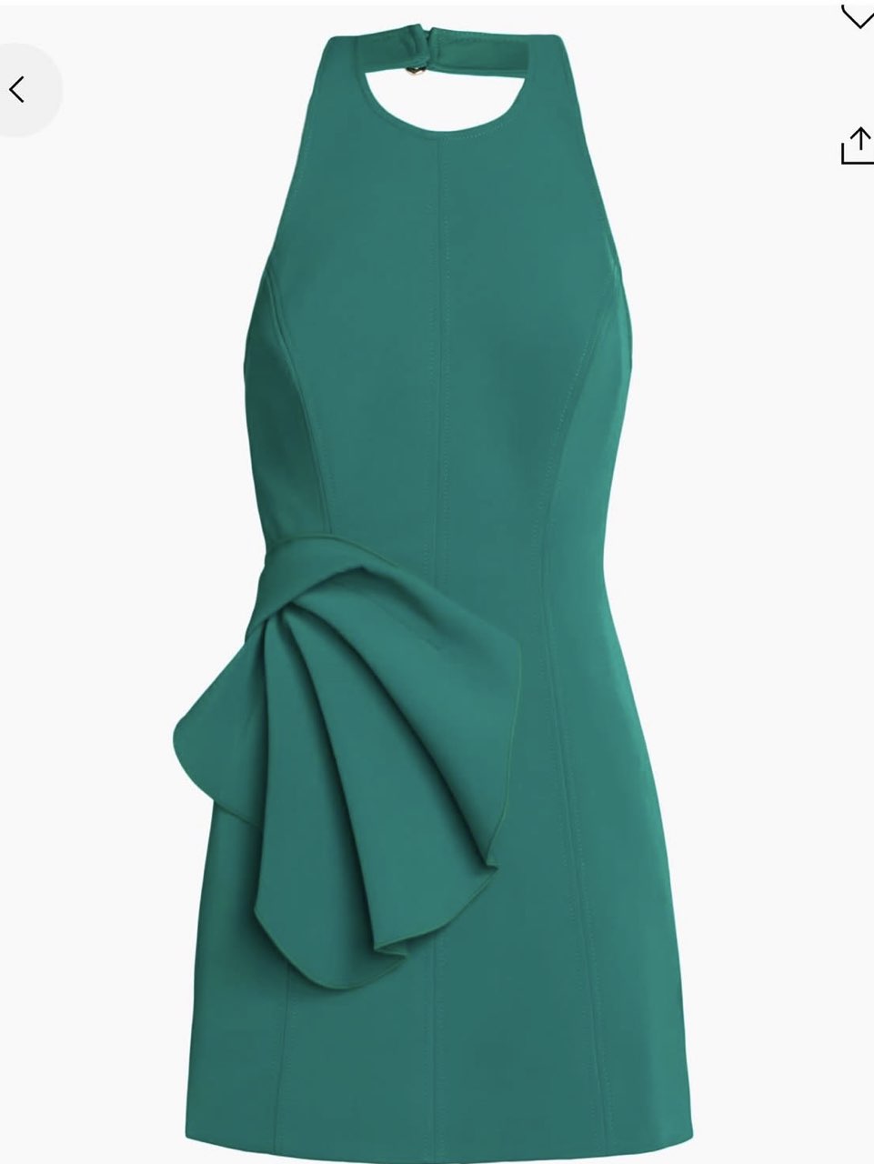 Acler Manton Asymmetrical Petal Halter Mini Dres