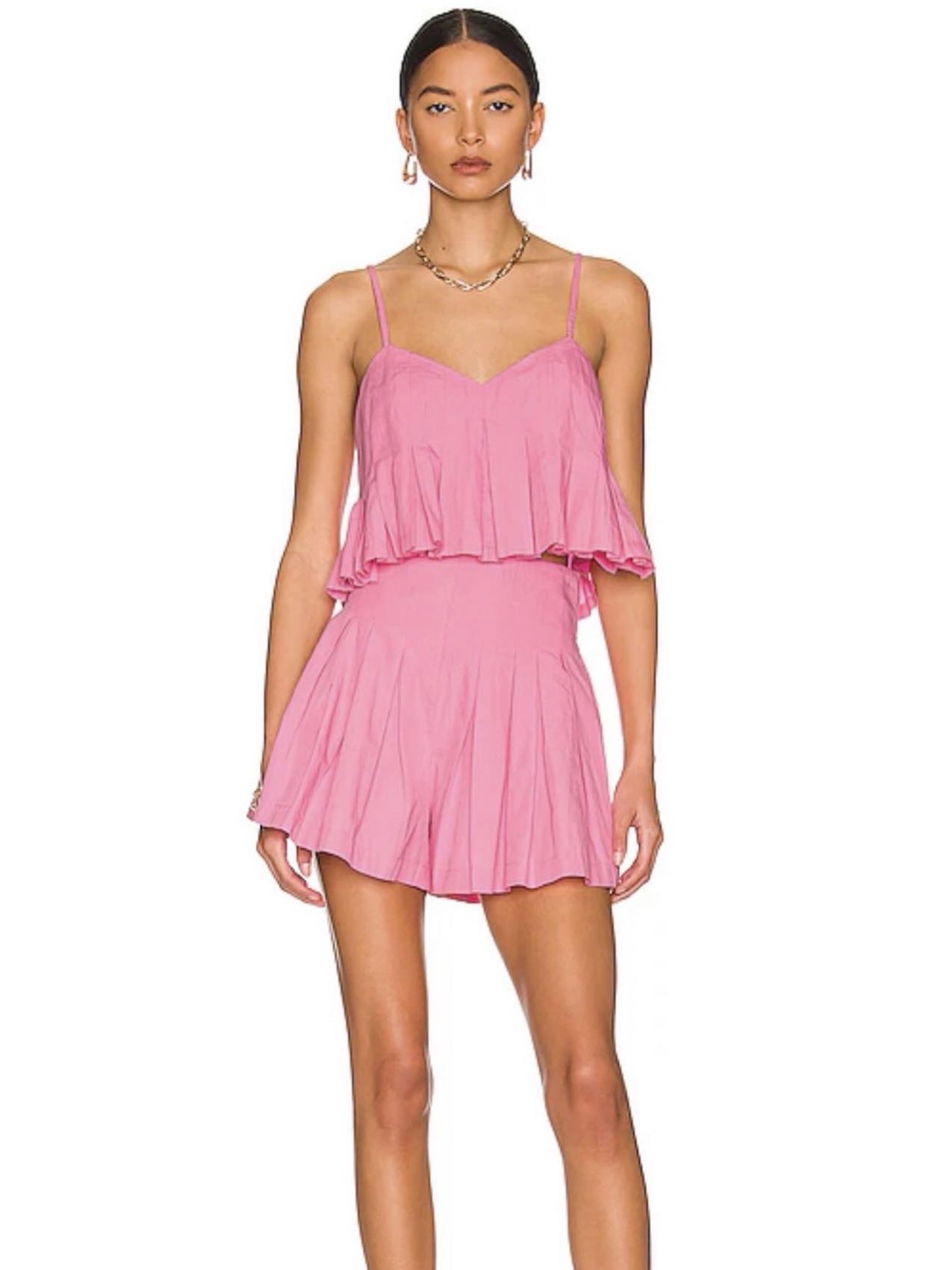 FREE PEOPLE Miki Top And Short Set