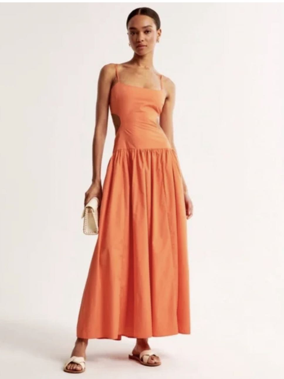 Orange maxi dress