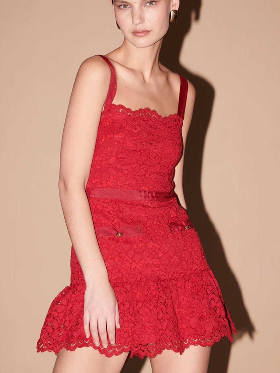 Saylor Red Lace Mini