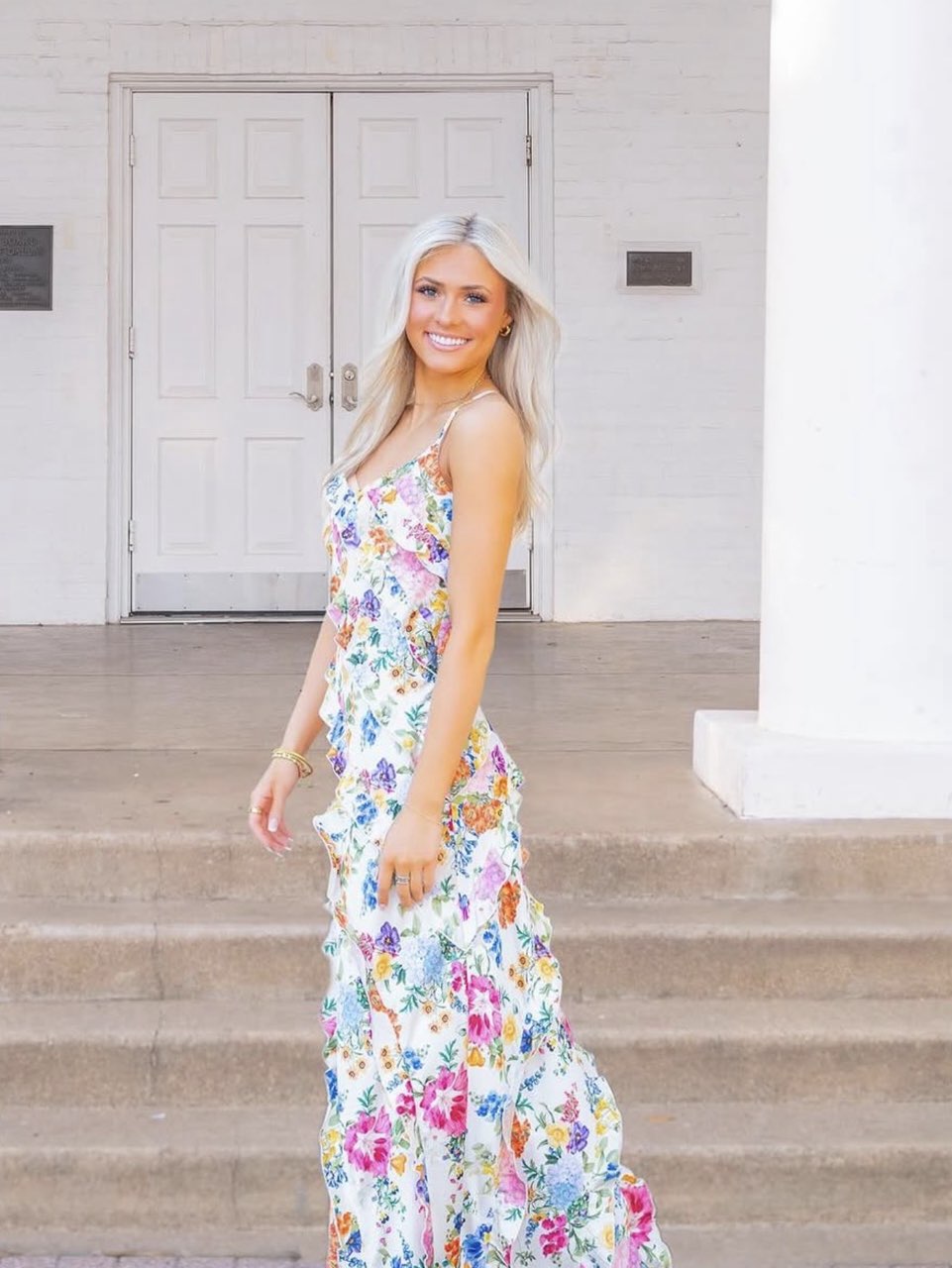 Romance Ruffle Maxi Dress