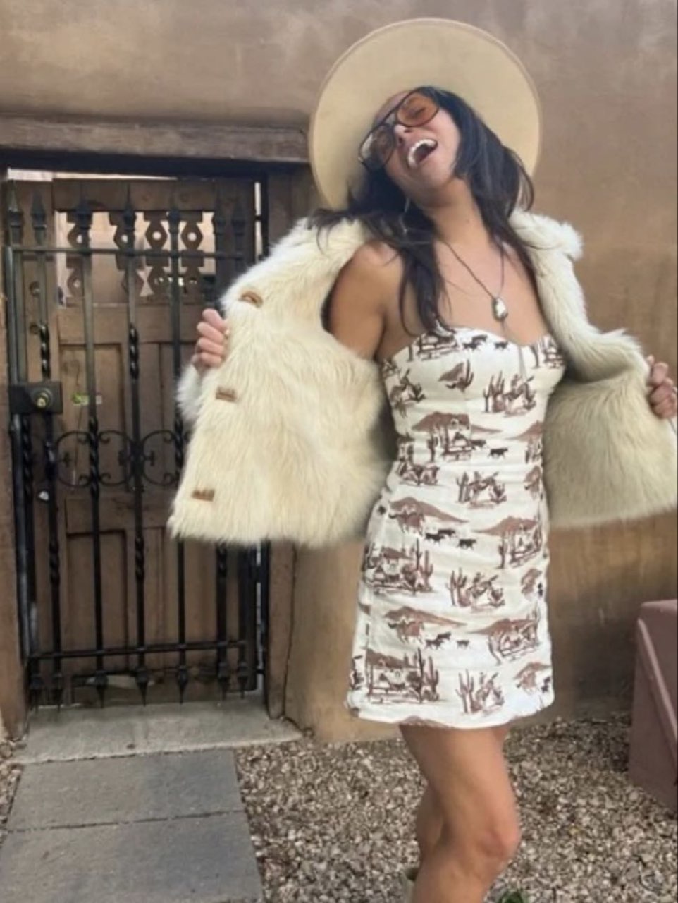 Reformation Linen Western Mini Dress