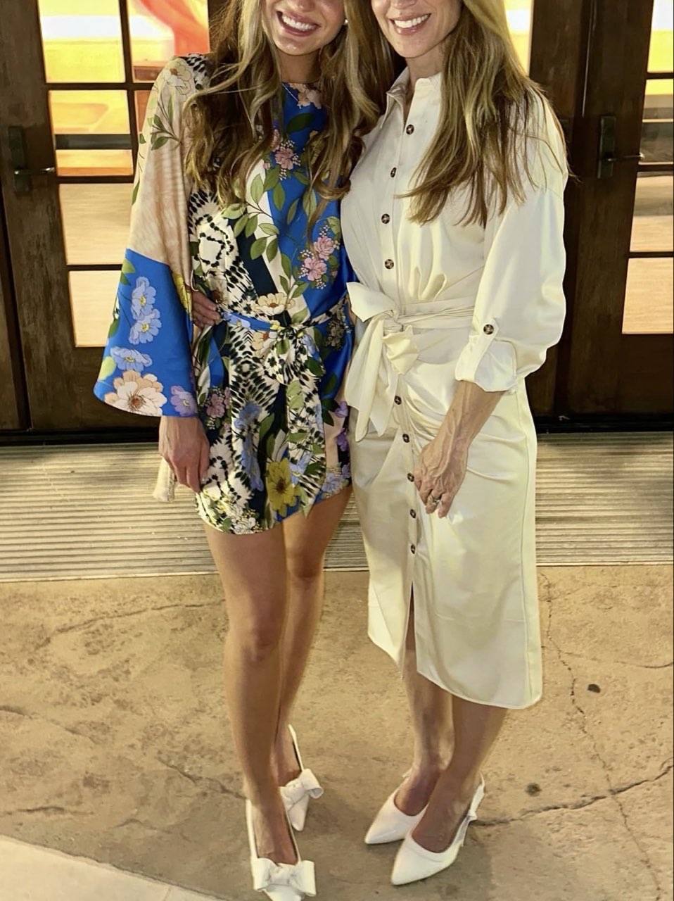 Alice + Olivia Floral Sleeve Mini Dress