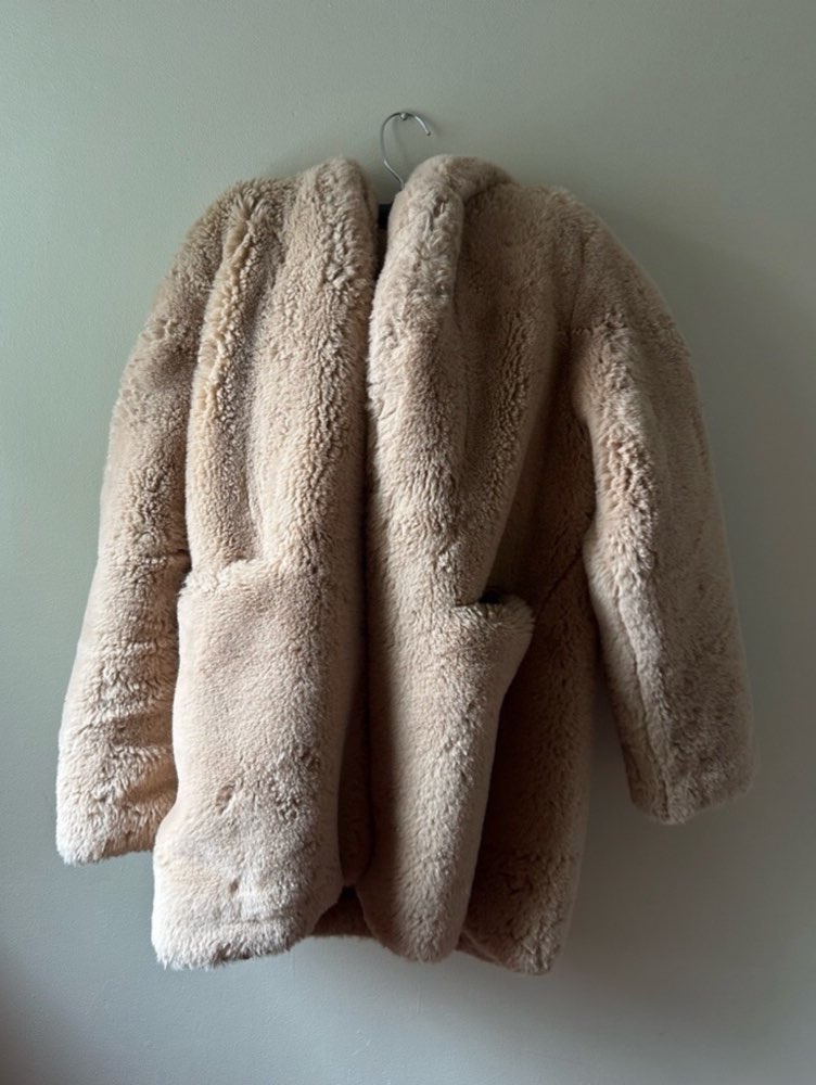 Beige Faux Fur Coat