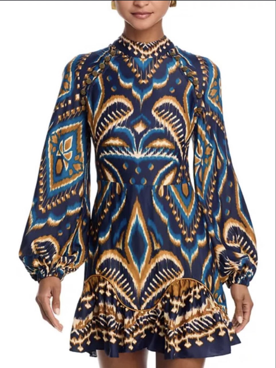 Patterned Mini Dress