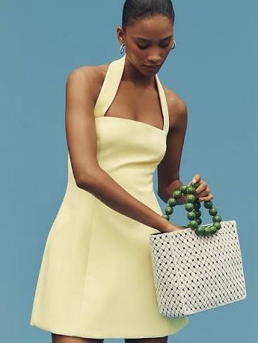 Bardot Yellow Mini Dress