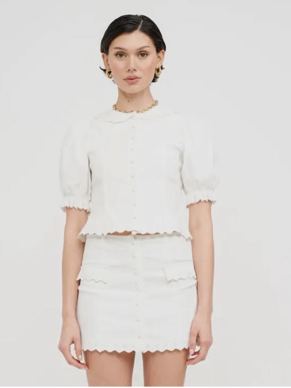 White Denim set