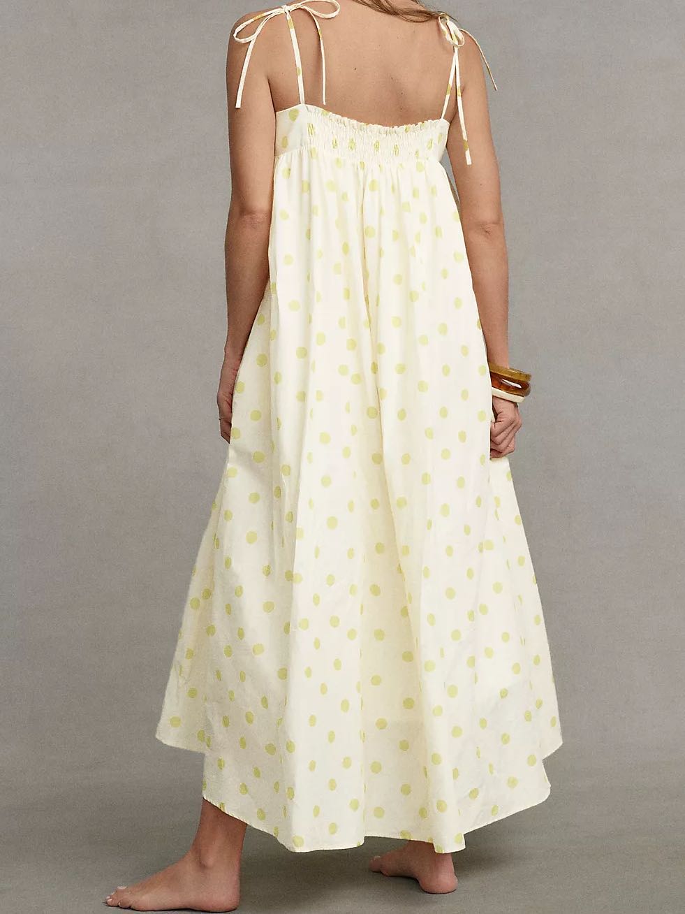 Anthropology Polka Dot Maxi Dress