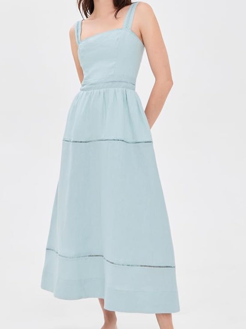 Light Blue Midi Dress