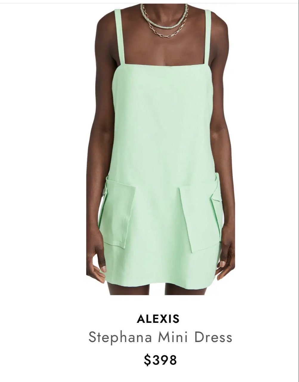 Alexis Green Mini Dress