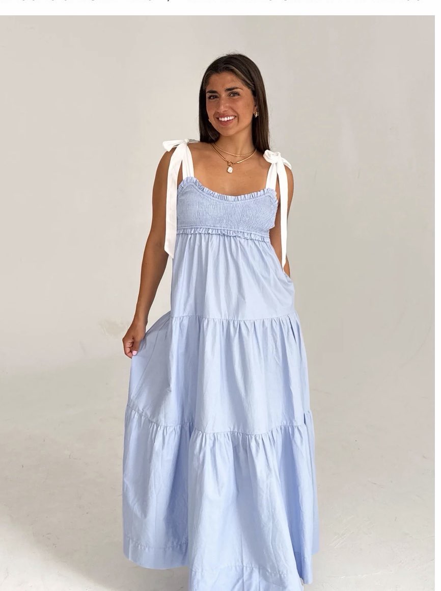 Light blue maxi dress