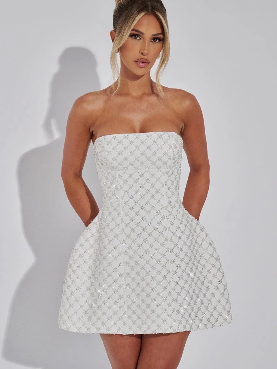 Beatrice Mini Dress White