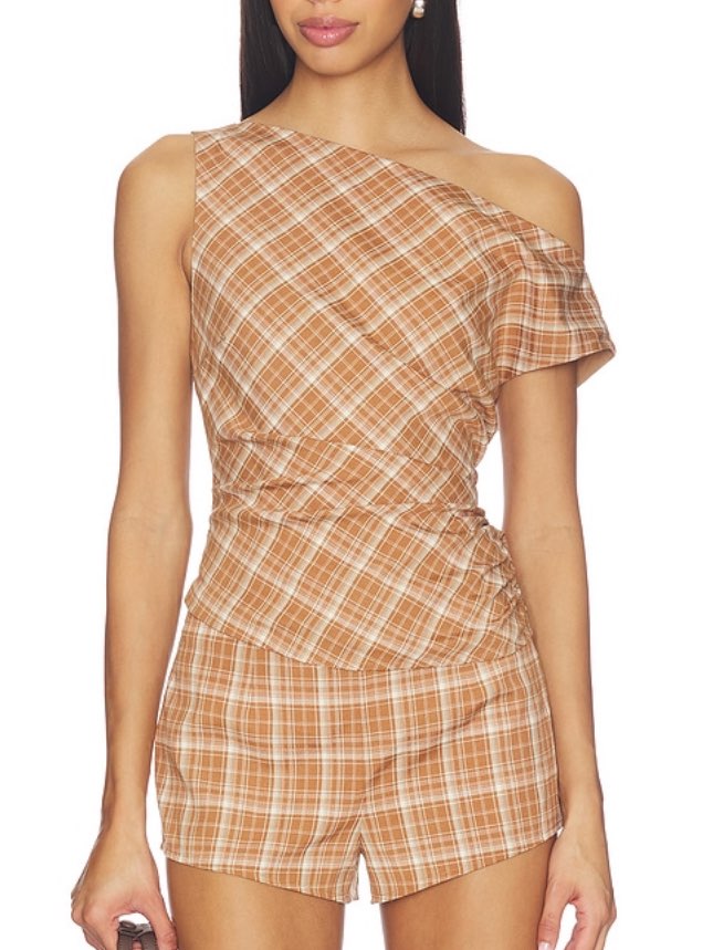 Orange Plaid Set