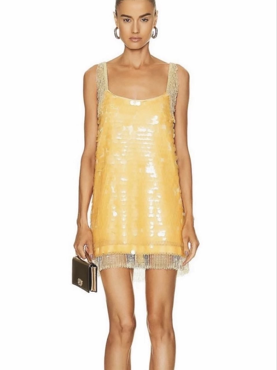 Orange Alexis Sequin Dress