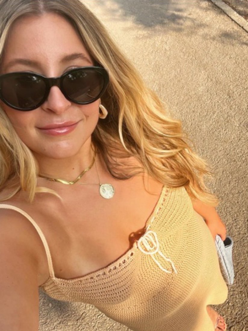Beige Knit Tie-Front Midi Dress