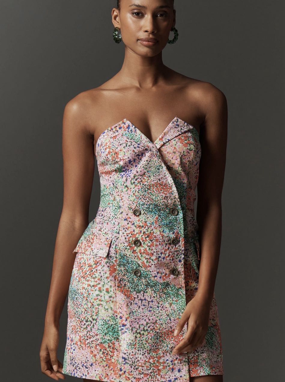 Maeve Strapless Blazer Mini