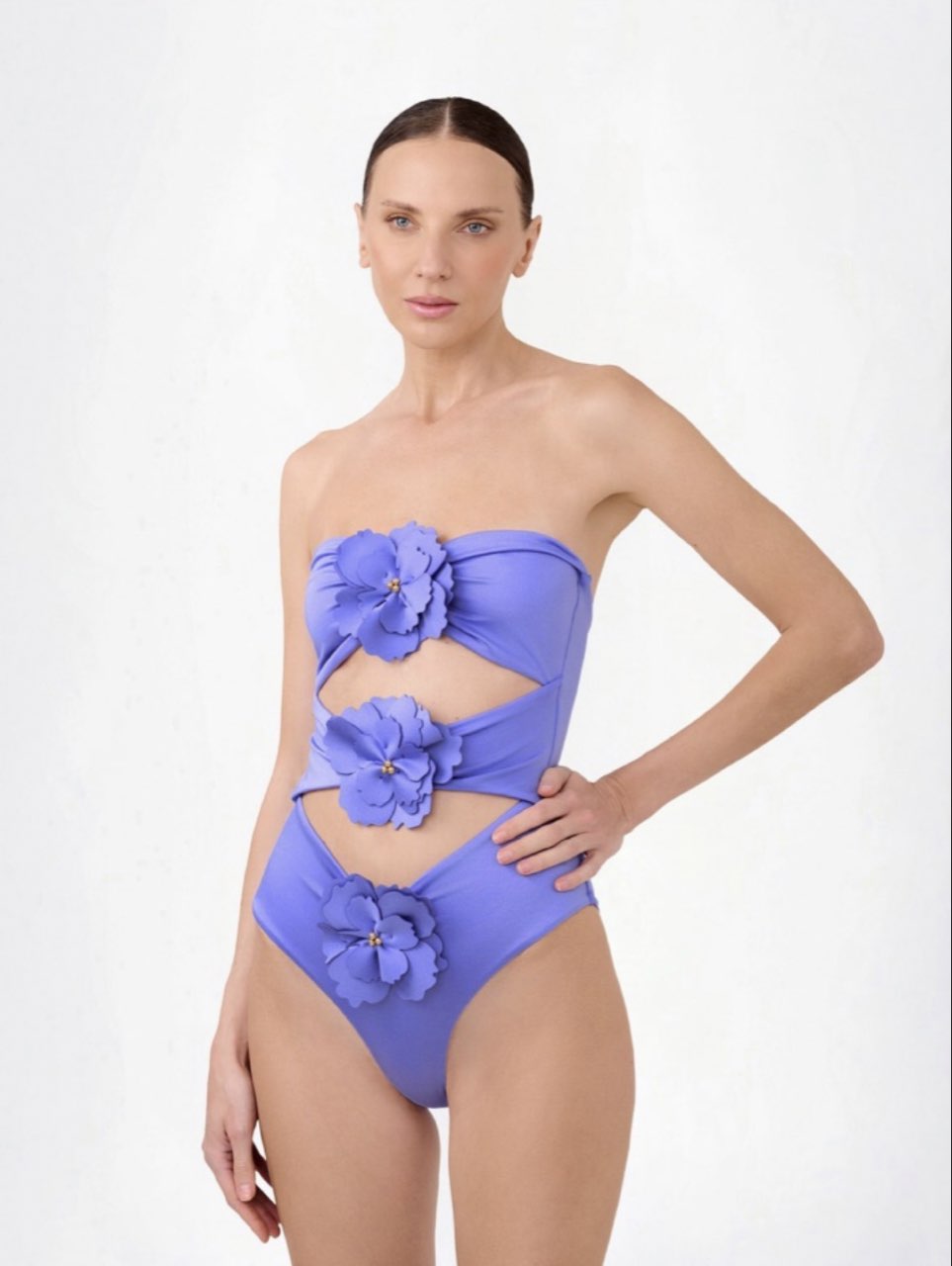 Floral Cutout One-Piece Swimsuit