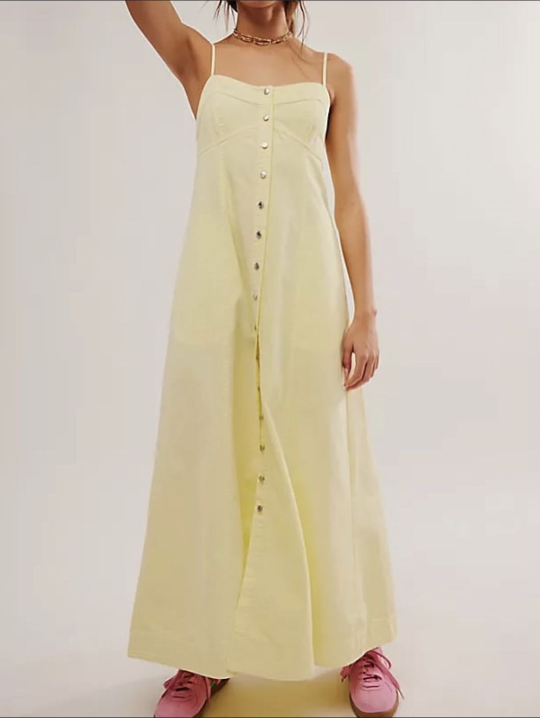 Free People yellow maxi