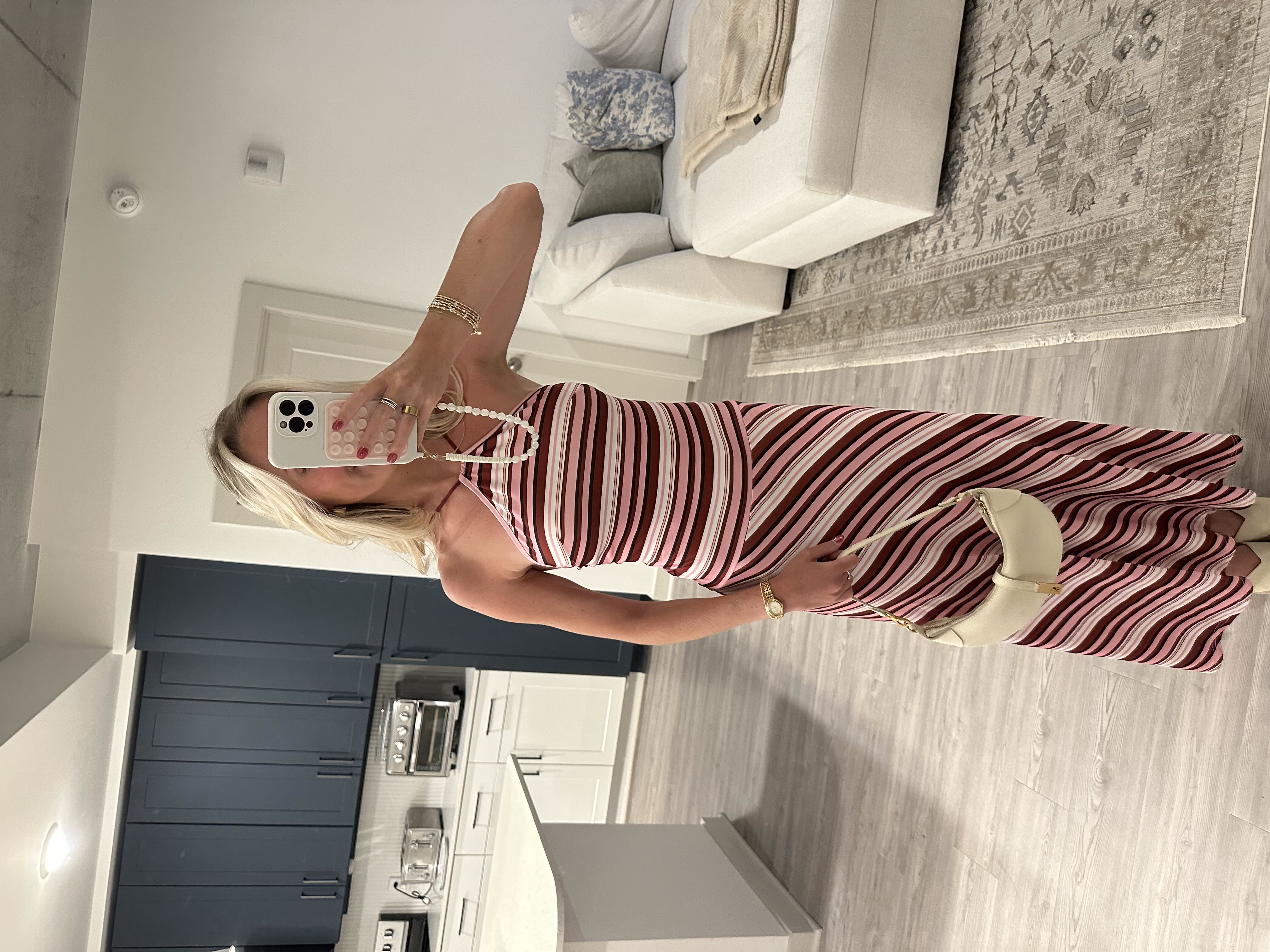 Pink Stripe Dress