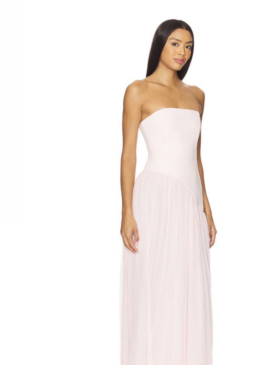Blush Pink Strapless Gown