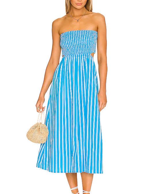 Revolve Strapless Midi Dress