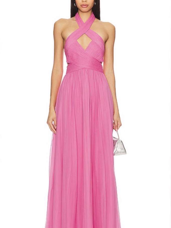 Pink Halter Gown