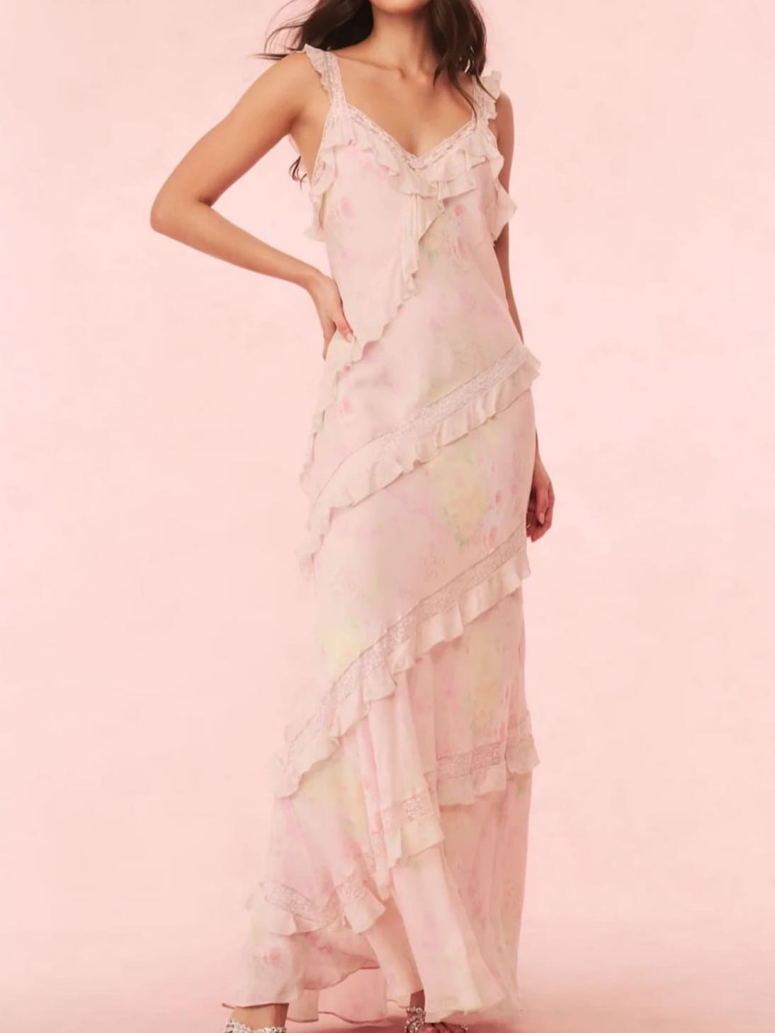Loveshackfancy Radiance Floral Ruffle Maxi Dress